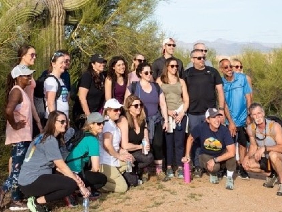 a group of people posing for a picture
